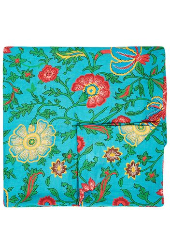 La DoubleJ Cocktailservietten-Set mit Snapdragon-Print - Blau