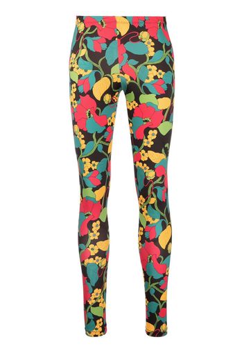 La DoubleJ Leggings mit Blumen-Print - Grün