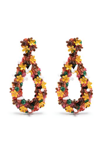 La DoubleJ Confetti Macro Flower earrings - Gelb