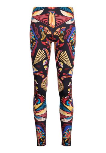 La DoubleJ Nephthys-print long leggings - Schwarz