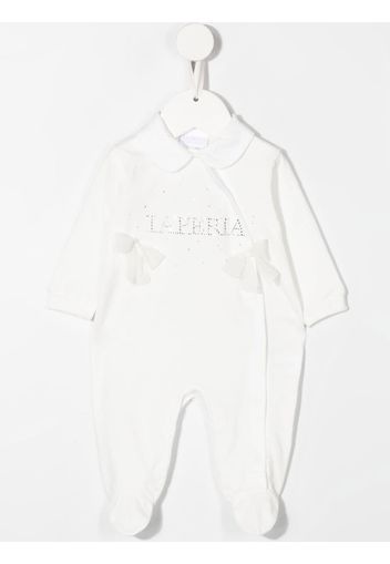 La Perla Kids logo-embellished babygrow set - Weiß