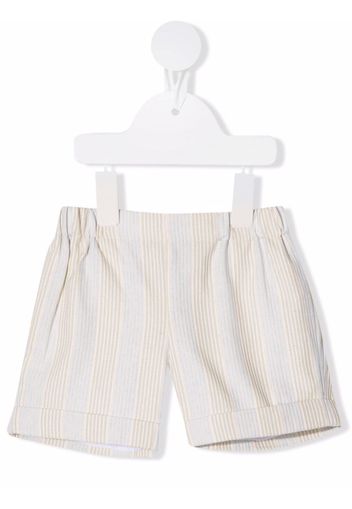 La Stupenderia Gestreifte Shorts - Blau