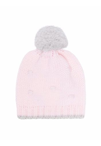 La Stupenderia cashmere-knit bobble hat - Rosa