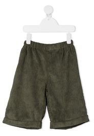 La Stupenderia Shorts aus Cord - Grün