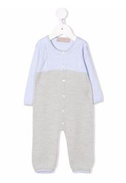 La Stupenderia two-tone knitted romper - Blau