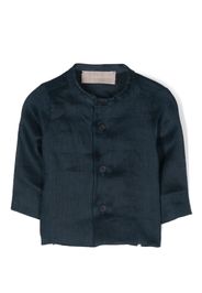 La Stupenderia three-quarter linen shirt - Blau