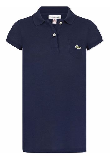 Lacoste Kids embroidered logo polo top - Blau