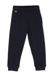 Lacoste Kids logo-patch track pants - Blau