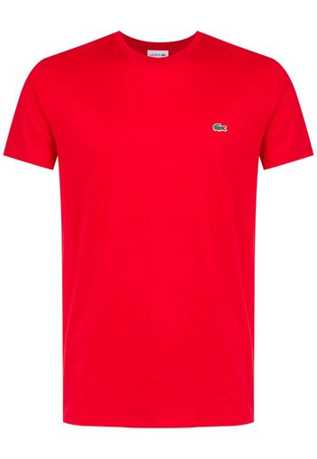 Lacoste T-Shirt mit Logo-Stickerei - Rot