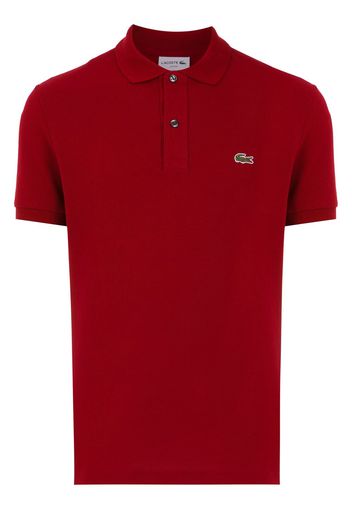 Lacoste Poloshirt mit Logo-Patch - Rot