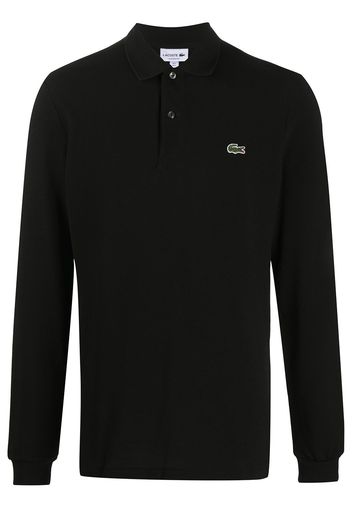 Lacoste Poloshirt mit Logo-Patch - Schwarz