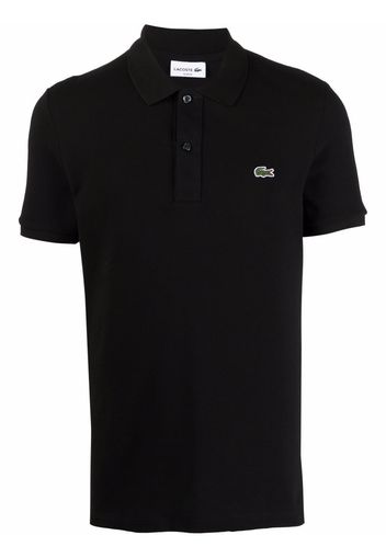 Lacoste Poloshirt mit Logo-Stickerei - Schwarz