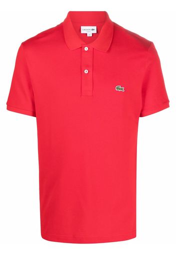 Lacoste Poloshirt mit Logo-Patch - Rot