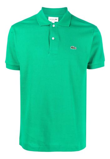 Lacoste logo-patch short-sleeve polo shirt - Grün