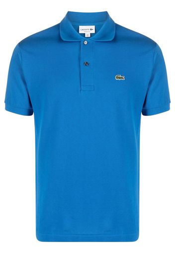 Lacoste logo-patch polo shirt - Blau