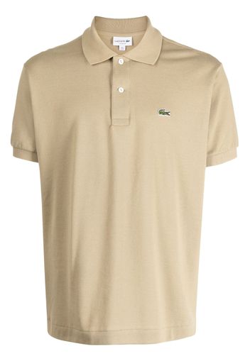 Lacoste embroidered-logo short-sleeve polo shirt - Braun