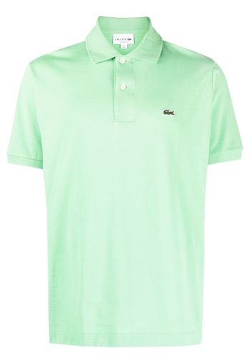 Lacoste logo-patch cotton polo shirt - Grün