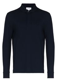 Lacoste logo-embroidered long-sleeve polo shirt - Blau