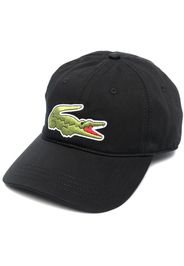 Lacoste logo-patch baseball cap - Schwarz