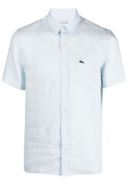 Lacoste logo-embroidered shortsleeved shirt - Blau