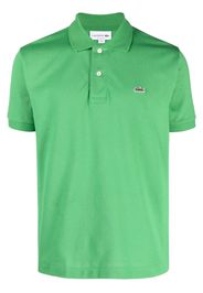 Lacoste logo-patch polo shirt - Grün