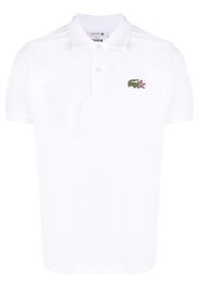 Lacoste logo-patch cotton polo shirt - Weiß