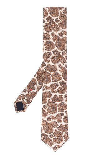 Lady Anne paisley-print tie - Nude