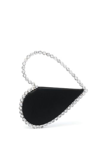 L'Alingi Love heart-shaped satin clutch bag - Schwarz