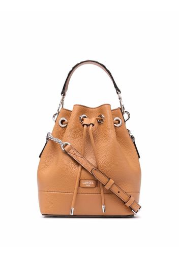 Lancel leather bucket bag - Nude