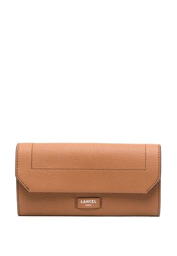 Lancel pebbled-leather purse - Nude