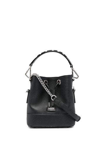 Lancel mini leather bucket bag - Schwarz