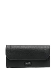 Lancel logo-patch leather wallet - Schwarz