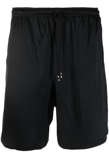 Laneus elasticated-waistband cotton shorts - Schwarz