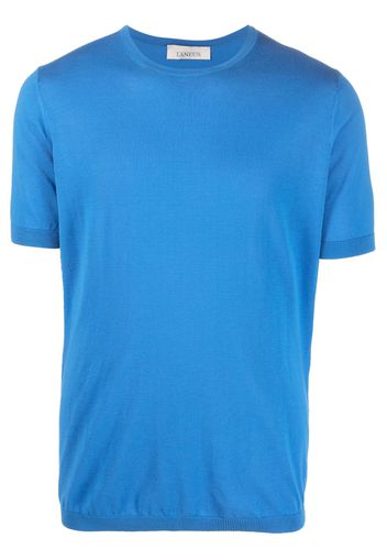 Laneus cotton-silk-blend T-shirt - Blau