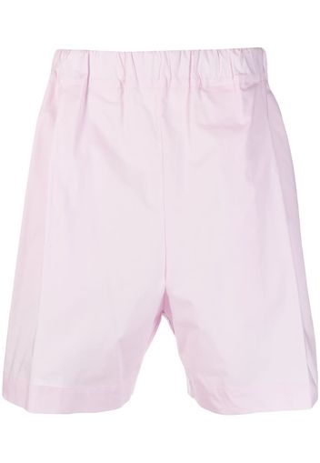 Laneus logo-embroidered cotton shorts - Rosa