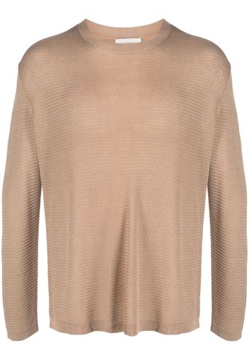 Laneus long-sleeve knit sweater - Nude