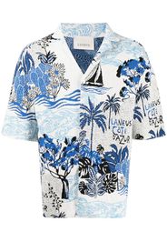 Laneus Côte d'Azur towelling shirt - Blau