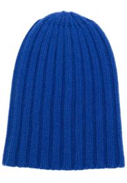 Laneus ribbed cashmere beanie - Blau