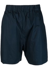 Laneus embroidered-logo cotton shorts - Blau
