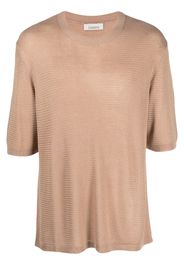 Laneus short-sleeve Bemberg jumper - Nude