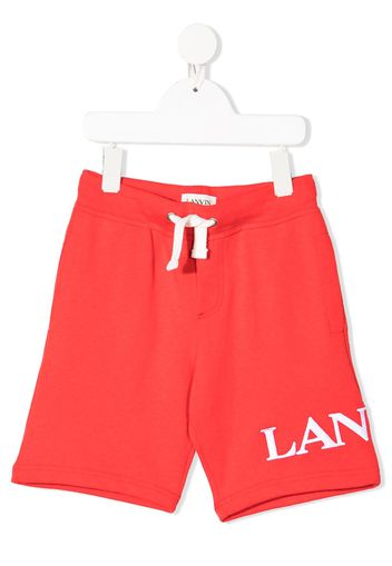 LANVIN Enfant Joggingshorts mit Logo-Print - Rot