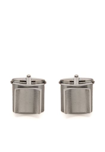 Lanvin brushed-finish detail cufflinks - Silber