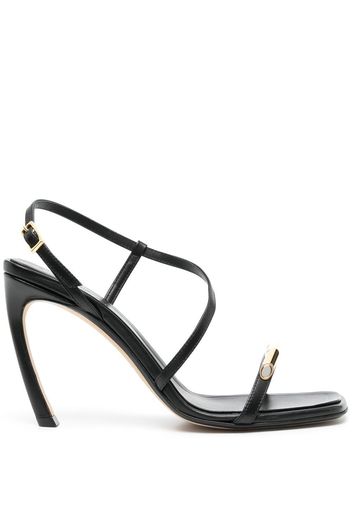 Lanvin Swing 95 leather sandals - Schwarz