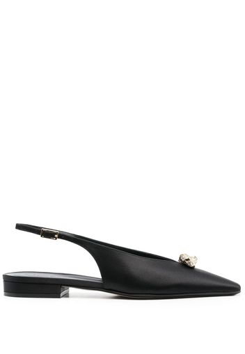 Lanvin Swing slingback mules - Schwarz