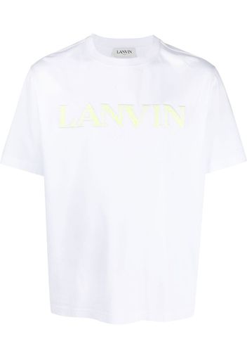 Lanvin raised-logo cotton T-shirt - Weiß