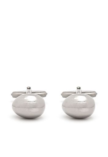 Lanvin oval bead cufflinks - Silber