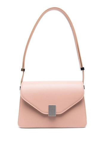 Lanvin studded leather shoulder bag - Nude