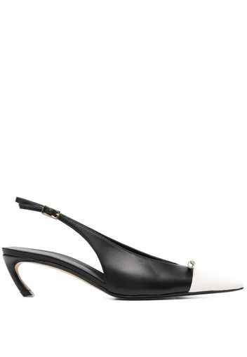 Lanvin Rita 50mm leather slingback pumps - Schwarz