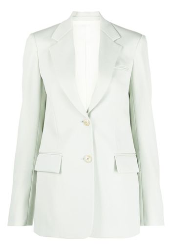 Lanvin single-breasted virgin wool blazer - Grün