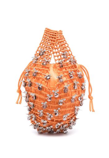 Lanvin bead-embellished tote bag - Orange